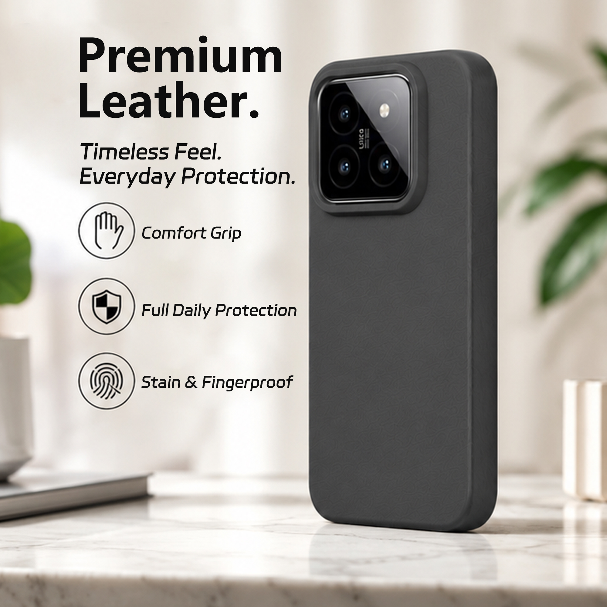 leather-texture phone case for REDMI