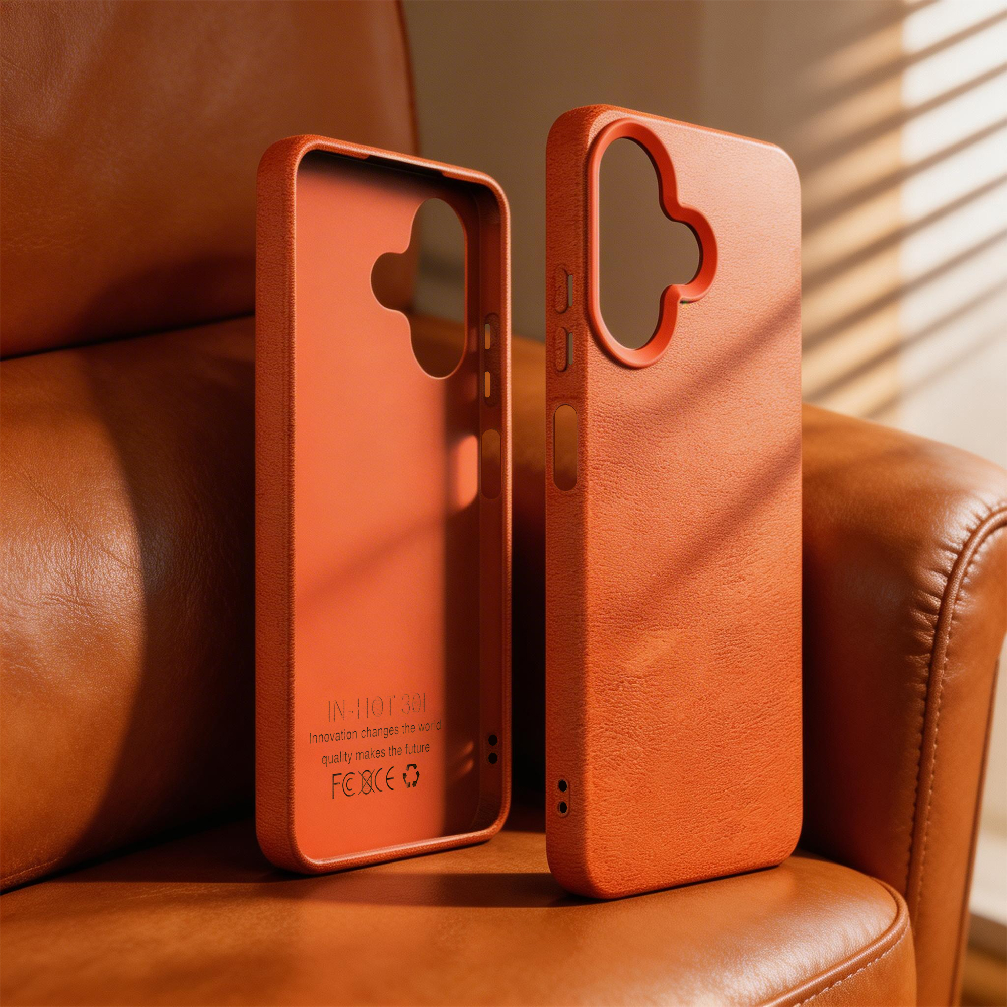 leather-texture phone case for INFINIX