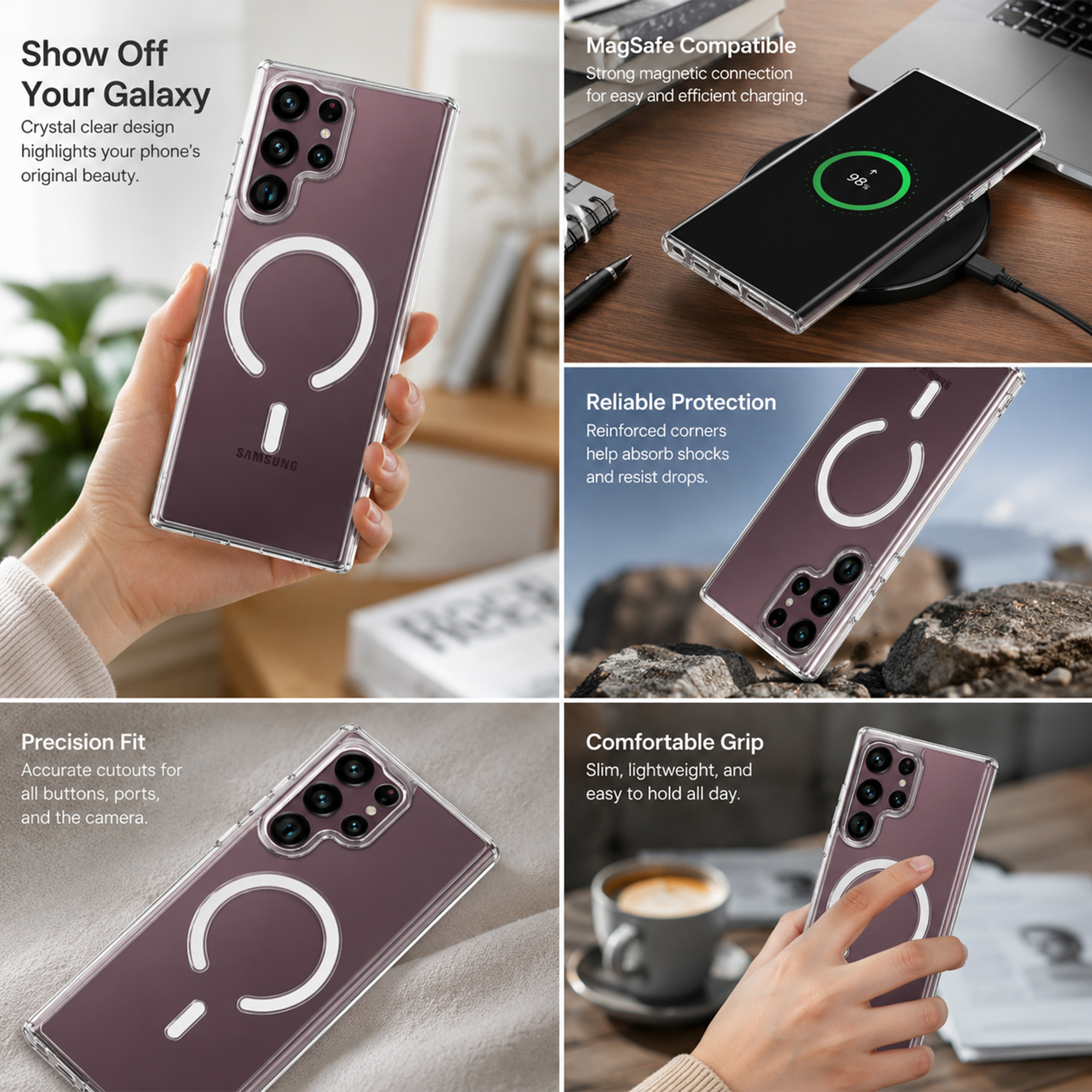 Tesiway Magnetic Samsung Case