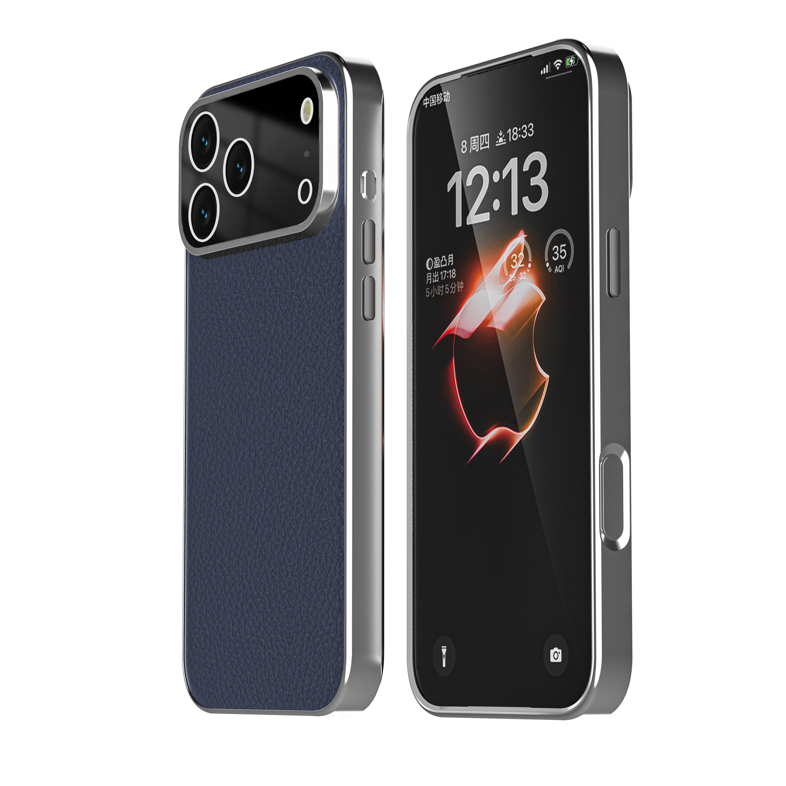 Tesiway Litchi Grain Leather Magnetic Phone Case