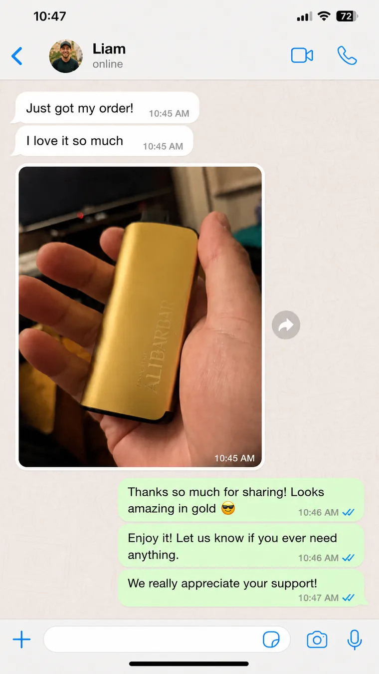 Customer message screenshot 5