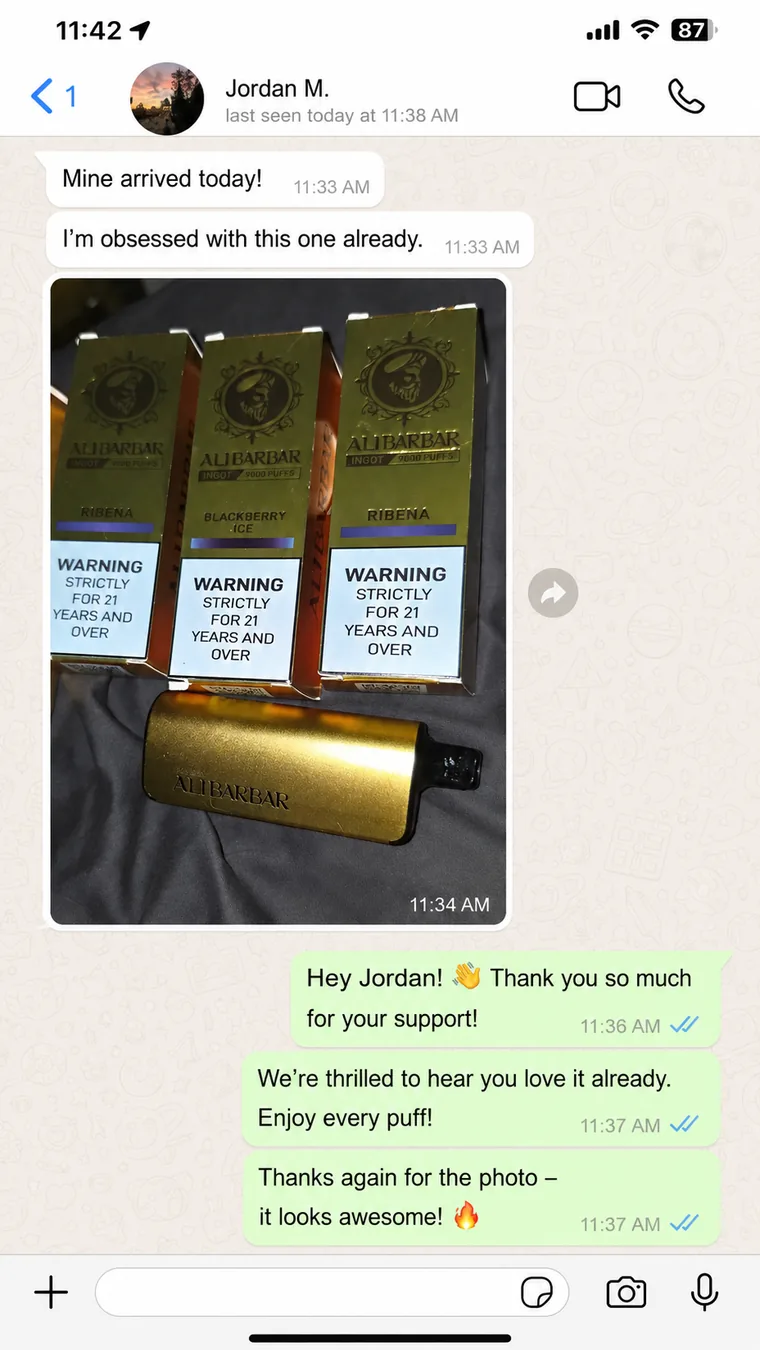 Customer message screenshot 9