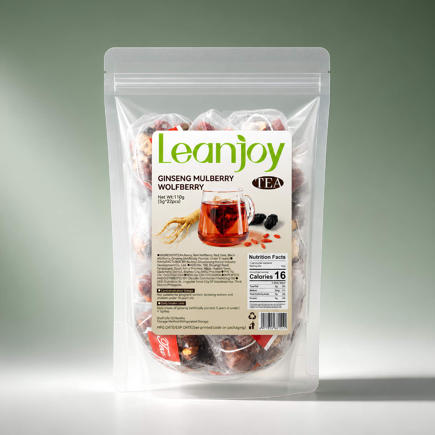 LeanJoy® 5-in-1 Wolfberry Ginseng Tea