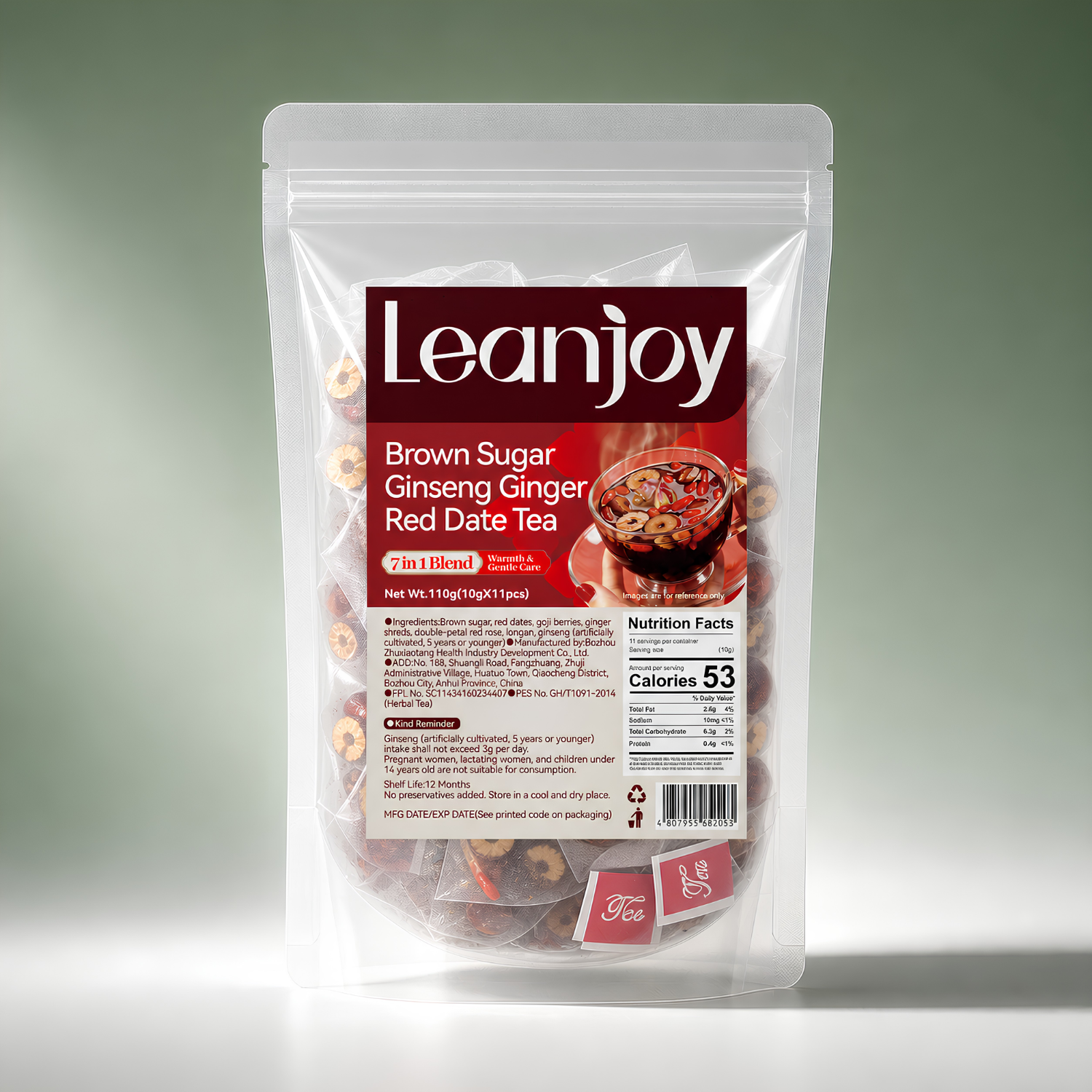 LeanJoy® Ginseng Ginger Date Tea