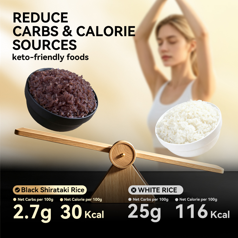 LeanJoy® Black Dried Shirataki Rice