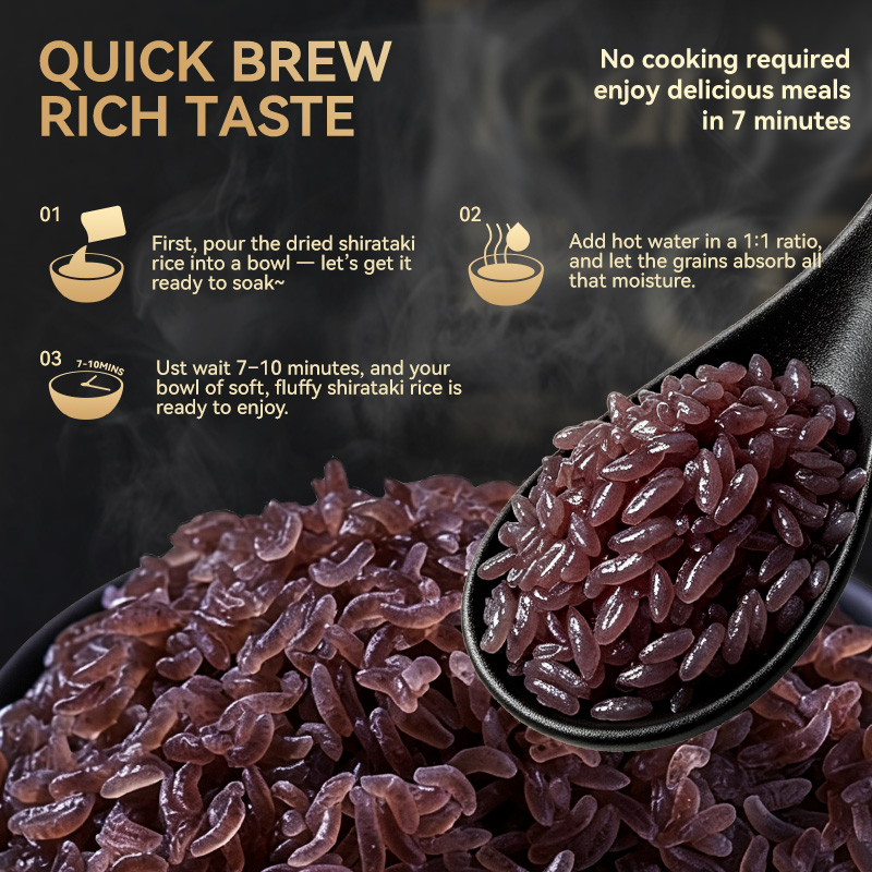 LeanJoy® Black Dried Shirataki Rice