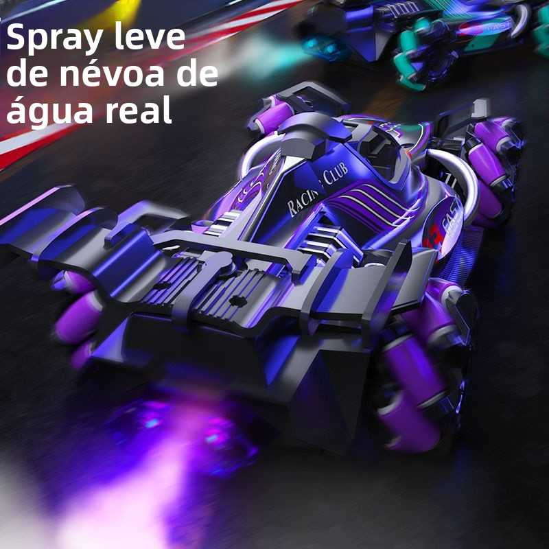 Carro de Controle Remoto com Controle por Gestos, Veículo Off-Road com Tração nas Quatro Rodas, Brinquedo de Corrida com Spray para Manobras de Drift, Presente para Meninos