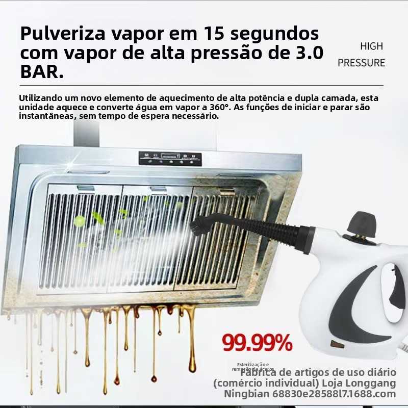 ✨ Limpeza profunda sem esforço! O poderoso limpador a vapor para sua casa 🚿