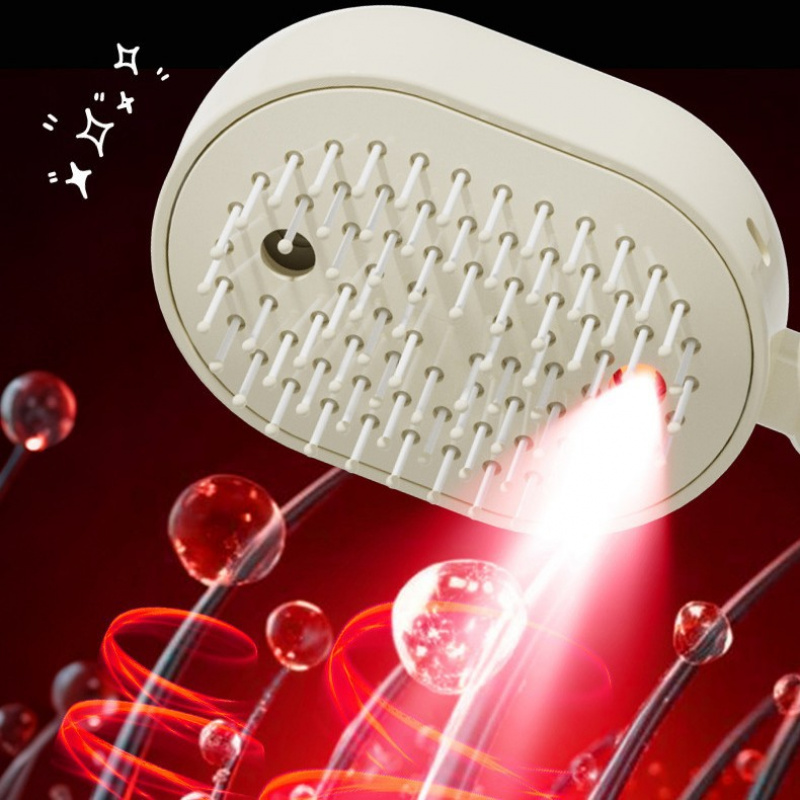 😌 Problemas de couro cabeludo sensível ou queda de cabelo?  🪮 Esta escova massageadora com ar relaxa o couro cabeludo, uso seco e molhado, desembaraça sem puxar. Ideal para cuidados diários, mais conforto e praticidade no dia a dia.