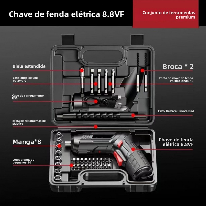 ⚡Conjunto de ferramentas elétricas 47 em 1｜Potência forte · Tudo para reparos domésticos