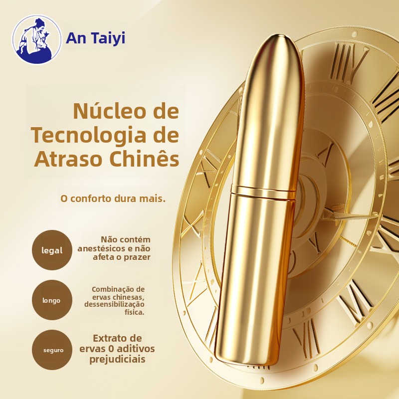 Spray Golden Bullet de 1ml para Homens, Uso Externo, Atrasa a Ejaculação, Brinquedos Sexuais para Adultos