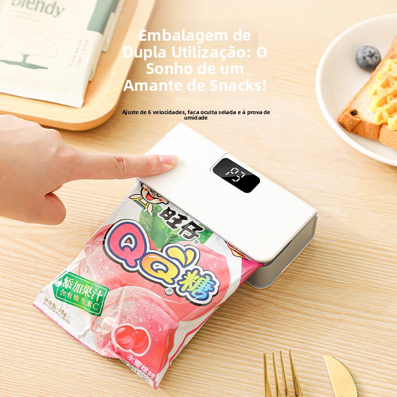 🥩 Mantenha seus alimentos frescos por mais tempo! Seladora a vácuo inteligente 🍪
