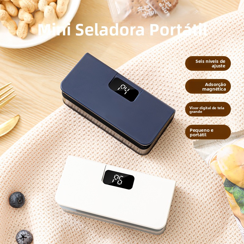 🥩 Mantenha seus alimentos frescos por mais tempo! Seladora a vácuo inteligente 🍪