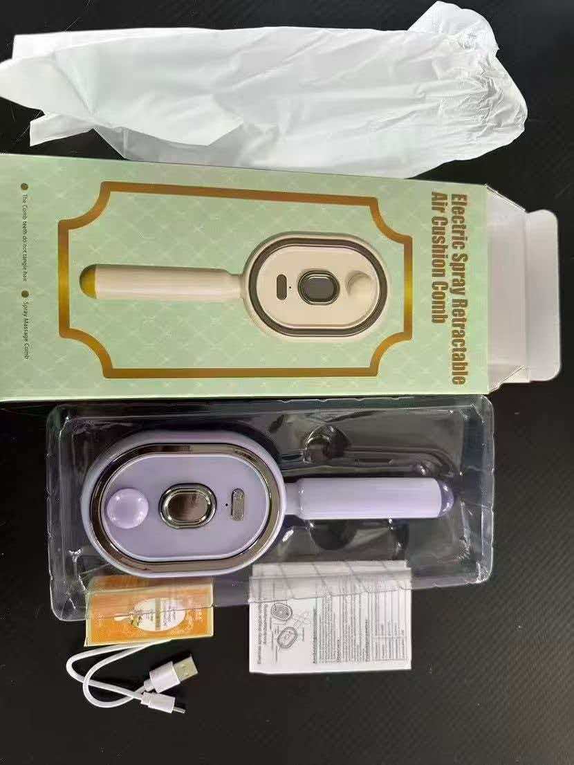 😌 Problemas de couro cabeludo sensível ou queda de cabelo?  🪮 Esta escova massageadora com ar relaxa o couro cabeludo, uso seco e molhado, desembaraça sem puxar. Ideal para cuidados diários, mais conforto e praticidade no dia a dia.