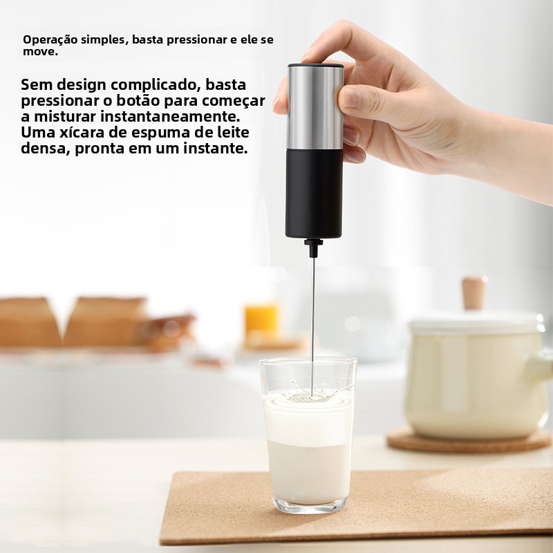 ⚡ Espuma de café em 30s sem máquina ☕ Sabor de Starbucks em casa 🔥 Um toque｜espuma instantânea perfeita