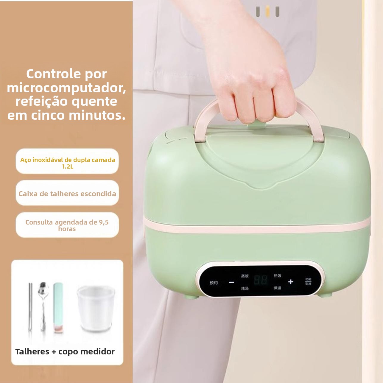 🍱 Comida quente todos os dias! A marmita elétrica inteligente que facilita a sua rotina