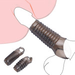 VIP23 2 reusable penis sleeves, delayed ejaculation, gentle silicone penis and real feeling for adults