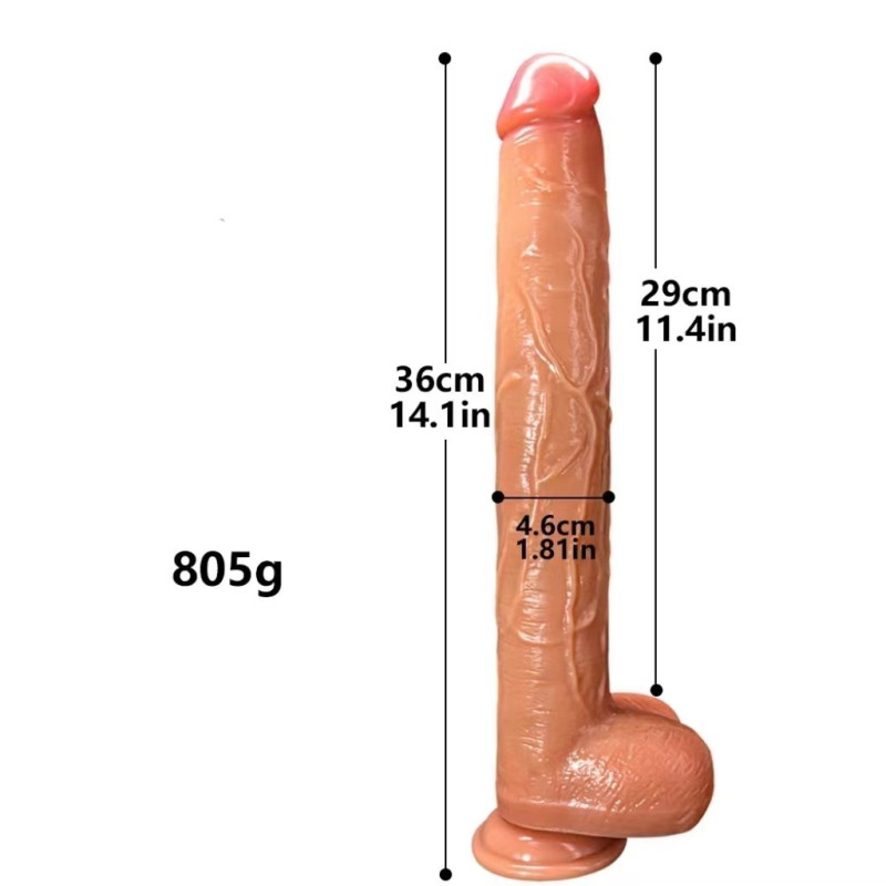 vip36 14.4in 36cm dildo, stretching back and forth, with remote control, realistic dildo sex toys