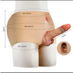 VIP31 Wearable male-like soft flesh silicone female drag queen outer underwear as a sexual product