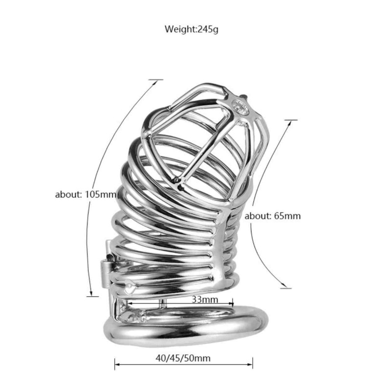 VIP37 Stainless steel chastity lock DKZC-011 - Device for restraining the penis. Adult情趣 toy. Sexual toy.