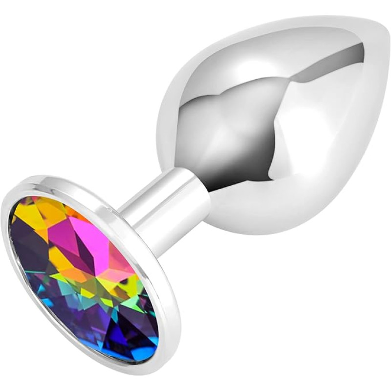 VIP12 Metal butt plugs, rainbow crystal butt plugs, three sizes, pure pleasure for women, couples and men, anal toy sets