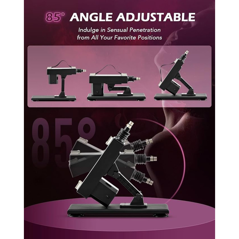 VIP53Fully automatic sex machine with 3 dildos, adjustable adult sex toys love machine for vaginal anal massage masturbation