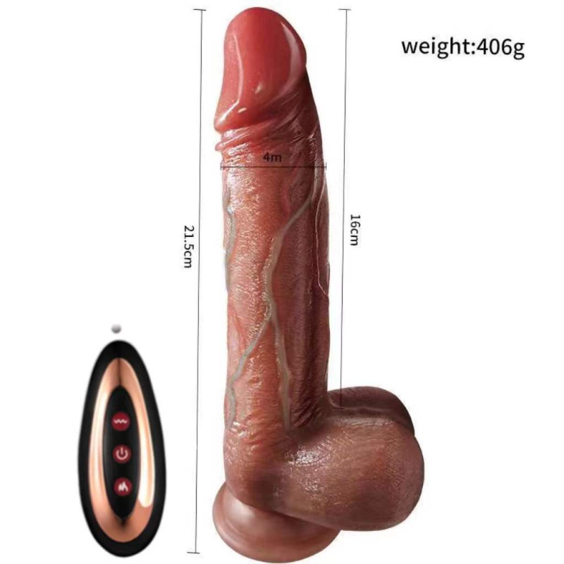 vip35 8.8in 22cm Electric dildo, stretching back and forth, with remote control, realistic dildo sex toys