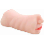 vip42 Double-headed masturbator, male masturbator, masturbator with mouth, male vaginal masturbator, silicone masturbator