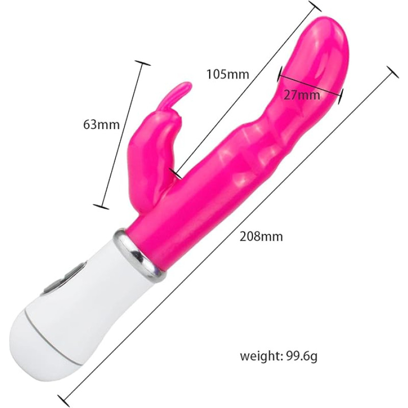 VIP07 Vibrator Rabbit Dildo Vibrator Sex Toys for Women Dual Vibration Silicagel Waterproof Vagina Clitoris G Spot Vibrators