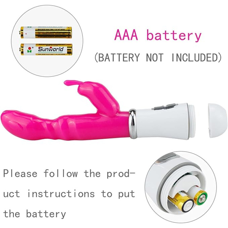 VIP07 Vibrator Rabbit Dildo Vibrator Sex Toys for Women Dual Vibration Silicagel Waterproof Vagina Clitoris G Spot Vibrators