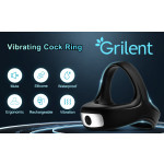 VIP17 Ultra-soft male penis ring, enhanced pleasure, silicone triangle penis ring, 10 strong vibration modes, couple sex toys
