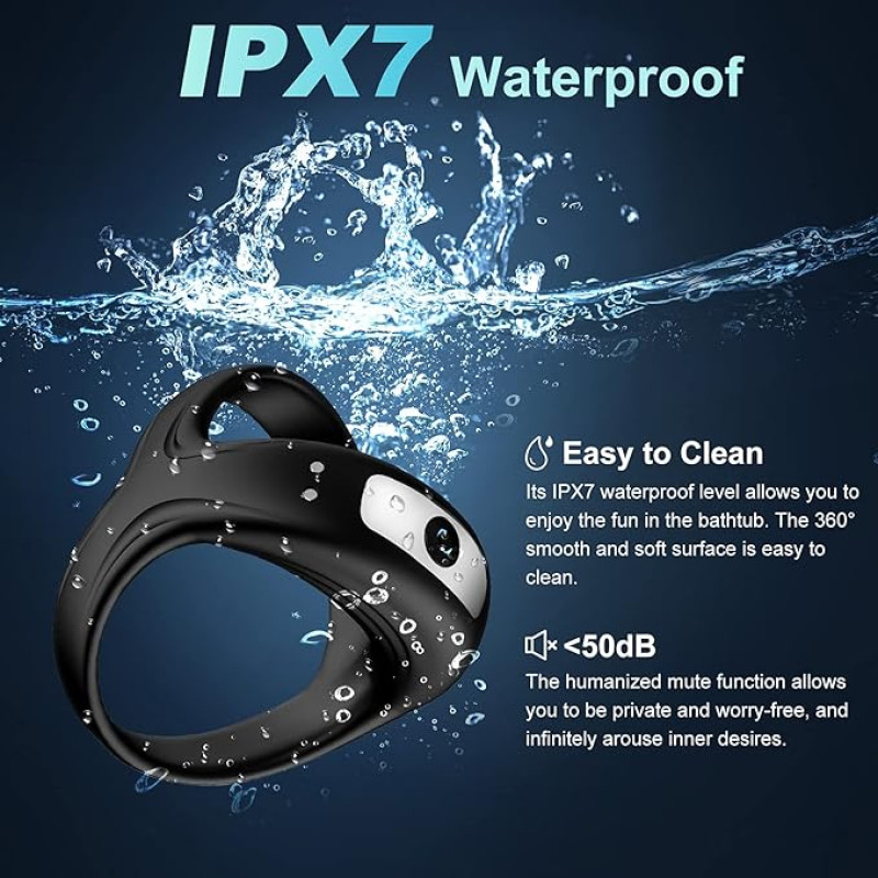 VIP17 Ultra-soft male penis ring, enhanced pleasure, silicone triangle penis ring, 10 strong vibration modes, couple sex toys