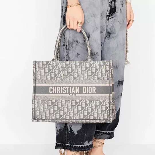 【DIOR】BOOK TOTE BAG 新木優子同項 セレブ芸能人御用達・国内発 Diorキャンバスブックトートバッグ