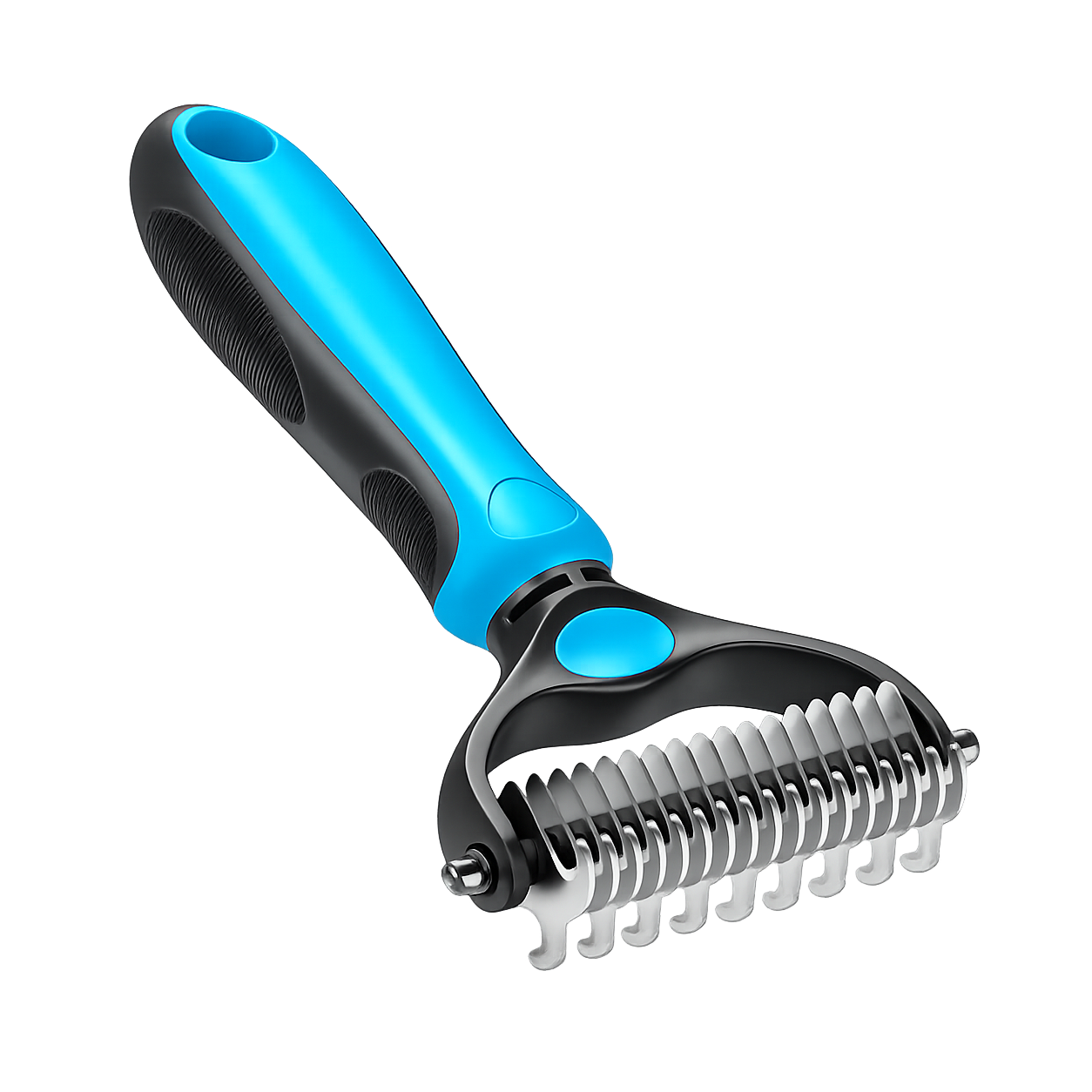 Professional Double-Sided Pet Grooming Rake ✨ Undercoat Deshedding Tool for Dogs & Cats 🐶🐱