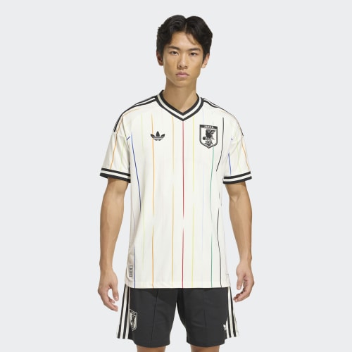 サッカー日本代表ワールドカップアウェイユニフォームセット - 半袖ジャージ＋無料ショーツ
