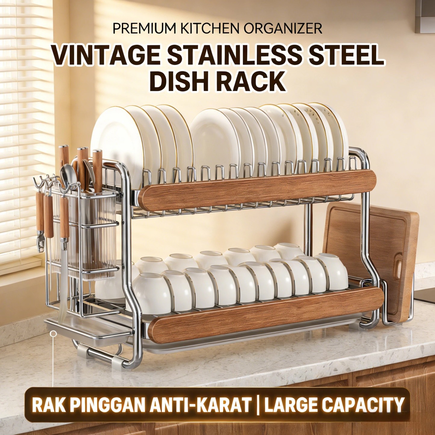 AVANRA Stainless Steel Dish Drainer Rack