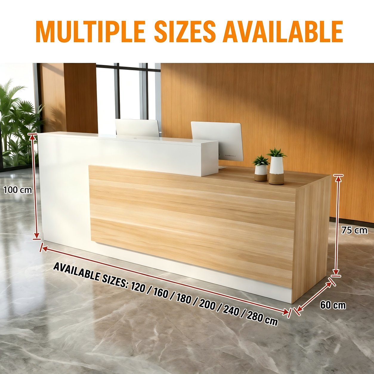 AVANRA Modern Reception Desk Counter