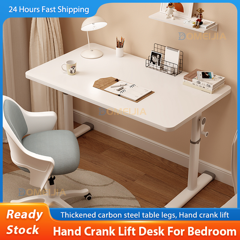Lifting Meja Belajar Adjustable Gaming Table Study Table Bedroom Bookshelf Office Computer Meja 80~120CM