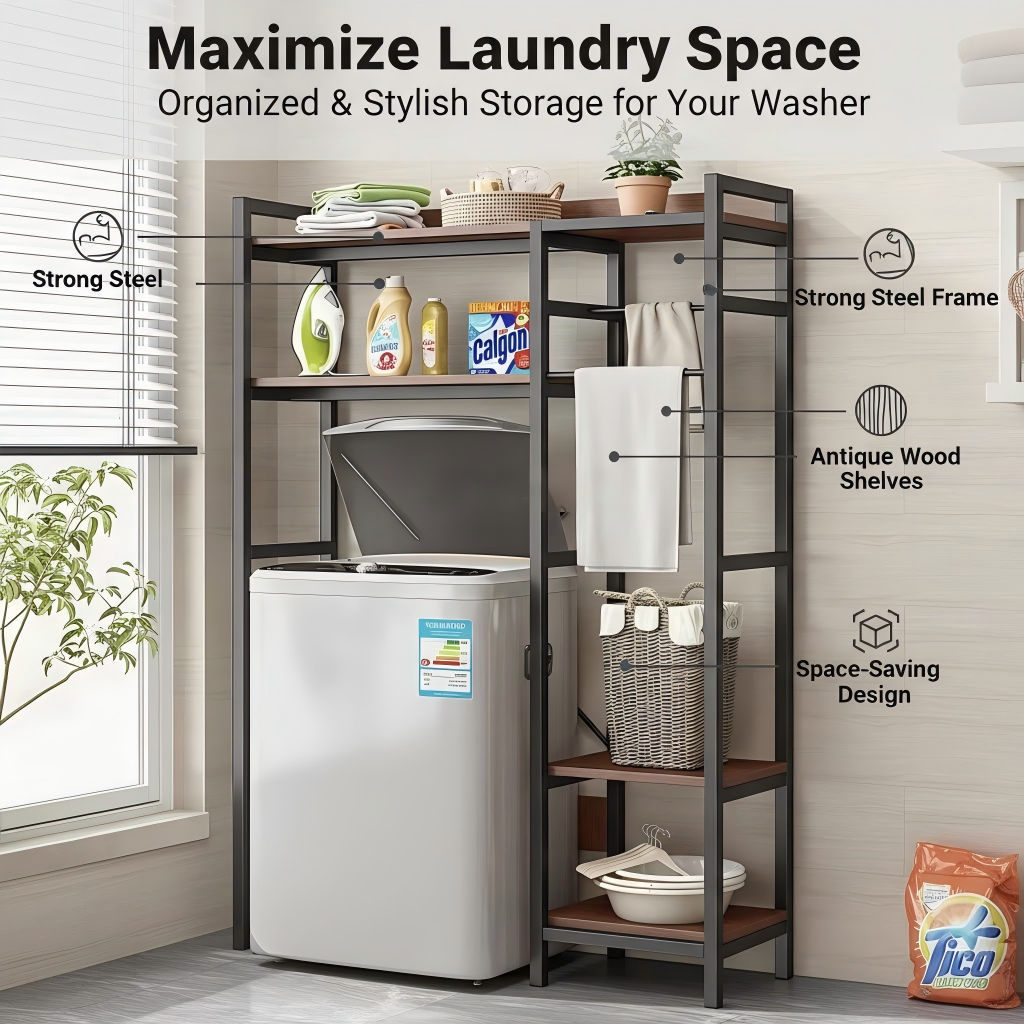 AVANRA 4-Tier Washing Machine Rack