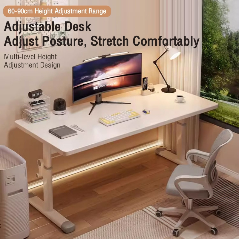 AVANRA Adjustable Study Desk with Bookshelf