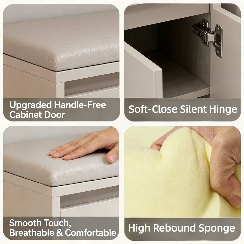 AVANRA Shoe Cabinet Bench with Cushion