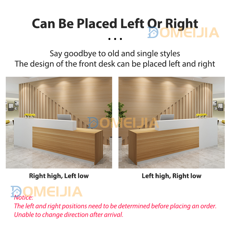 Modern Front Desk Reception Bar Counter Office Store Lobby Reception Table Penyambut Tetamu