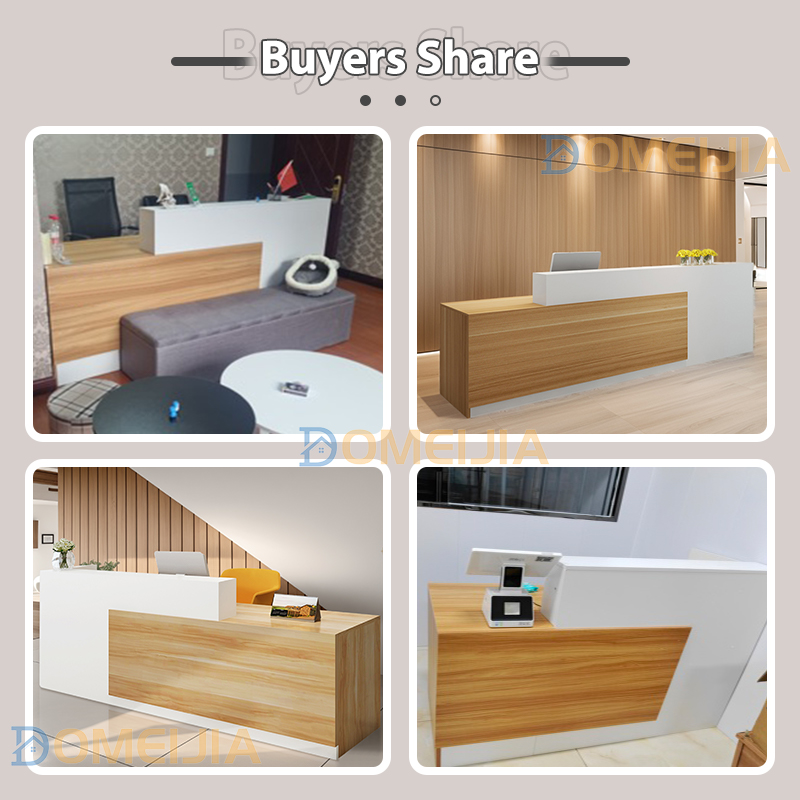 Modern Front Desk Reception Bar Counter Office Store Lobby Reception Table Penyambut Tetamu