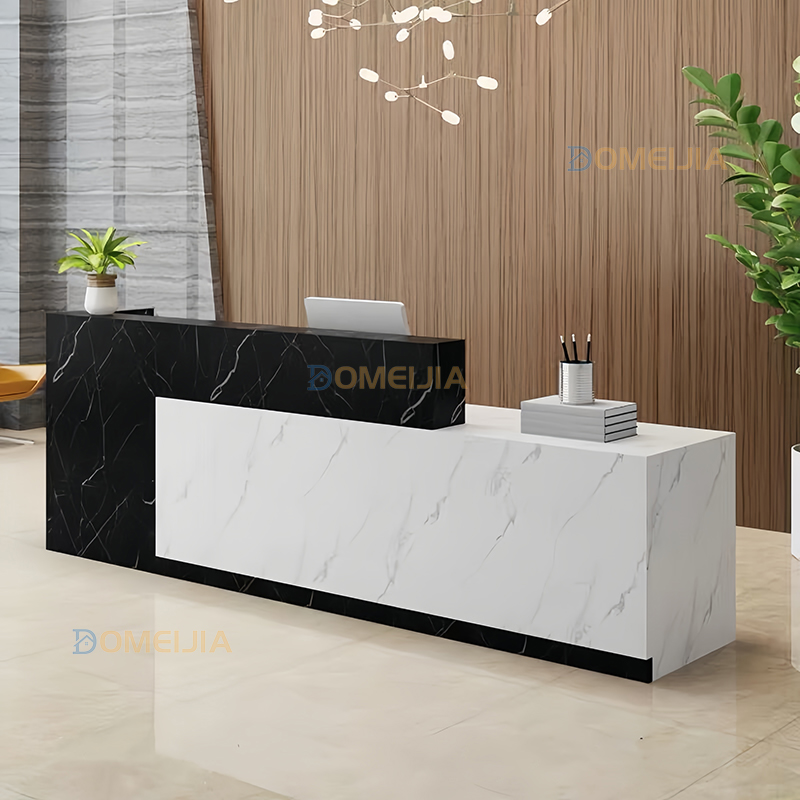 Modern Front Desk Reception Bar Counter Office Store Lobby Reception Table Penyambut Tetamu