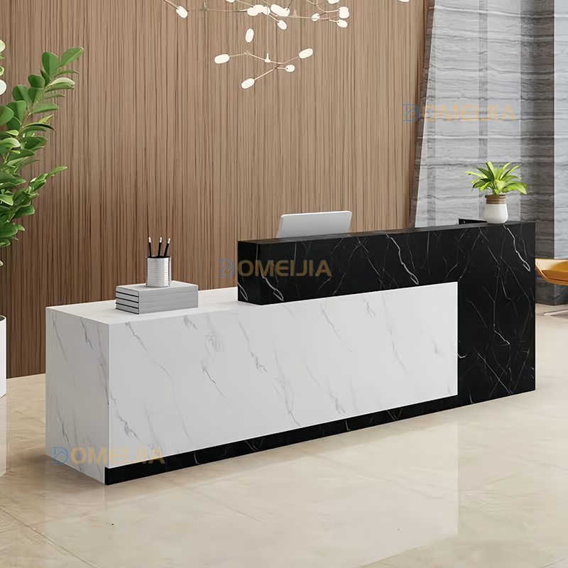 Modern Front Desk Reception Bar Counter Office Store Lobby Reception Table Penyambut Tetamu