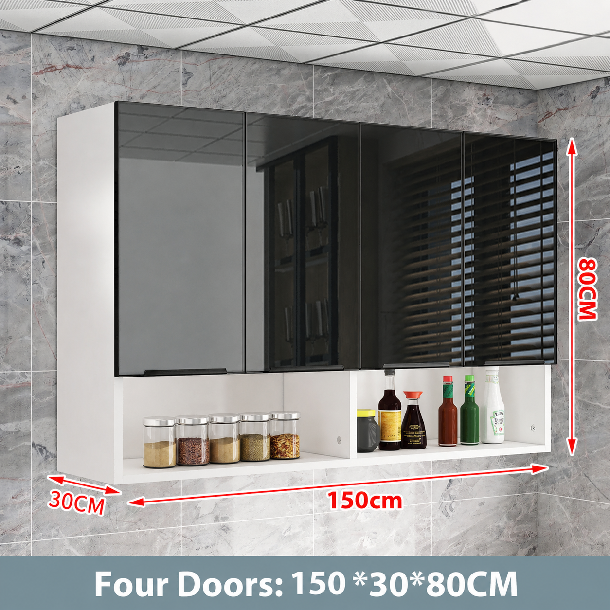 AVANRA Kitchen Wall Cabinet Waterproof pest control