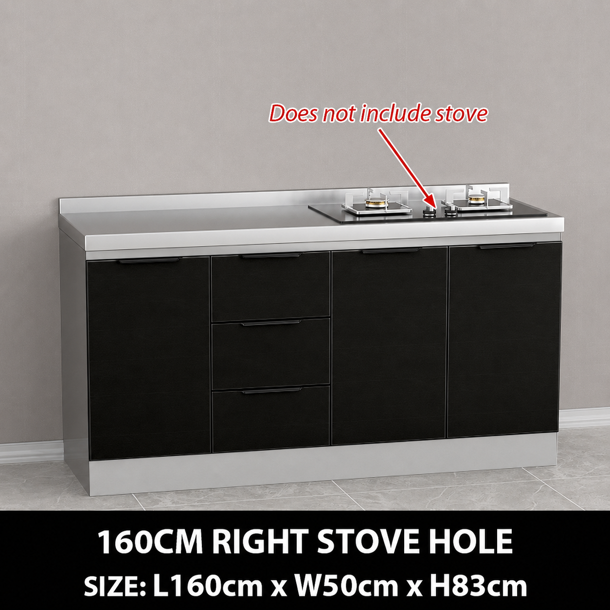 AVANRA Stainless Steel Sink Cooktop Cabinet