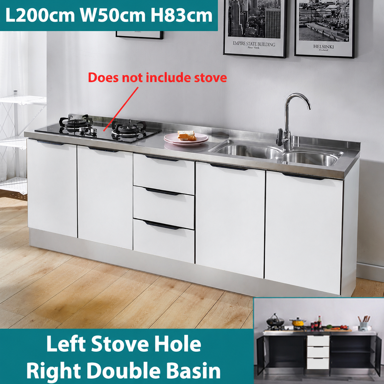 Stainless Steel Kitchen Cabinet Malaysia | AVANRA