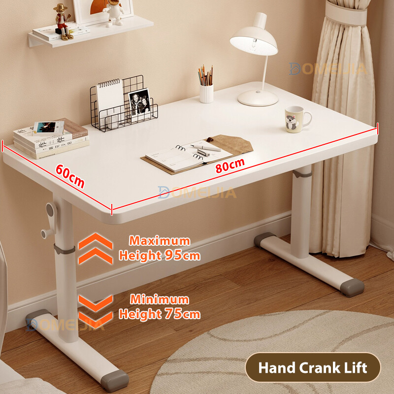 Lifting Meja Belajar Adjustable Gaming Table Study Table Bedroom Bookshelf Office Computer Meja 80~120CM