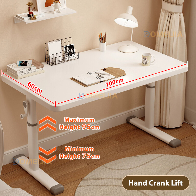 Lifting Meja Belajar Adjustable Gaming Table Study Table Bedroom Bookshelf Office Computer Meja 80~120CM